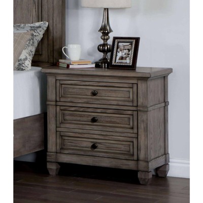 NicBex Nightstand with Drawers,Side Table with Wood Frame and Pulls,Modern Bedside Table for Bedroom,Living Room