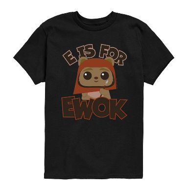 Camiseta Star Wars Ewok Para Hombre - Estampado Angular - Manga Corta - Algodón - Impreso En EE.UU.