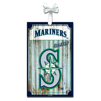 Evergreen Seattle Mariners Corrugated Metal Ornament