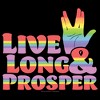 Men's Star Trek Live Long and Prosper Rainbow Hand T-Shirt - 2 of 4