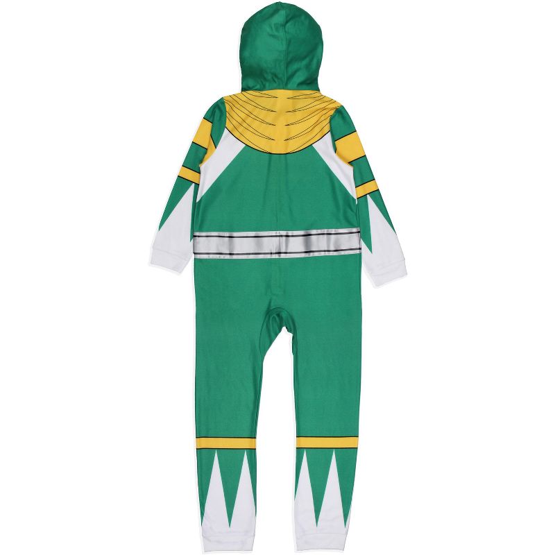 Power Rangers Boy's All Character Union Suit Costume Sleep Pajama Multicolored, 4 of 6