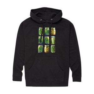 Men's - Instant Message - Any Jar, Fill With Pickles Graphic Fleece Pullover Hoodie - 1 of 4