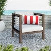Outdoor Decor by Commonwealth Printed Stripe Lumbar Outdoor Pillow Cover 14" x 26" Red (Cover Only) - 2 of 4