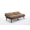 CAVINAS Convertible 2-Seater Sofa Bed, Modern sofa Bed with Adjustable Armrest and Backrest, for Small Apartment or Room - 4 of 4