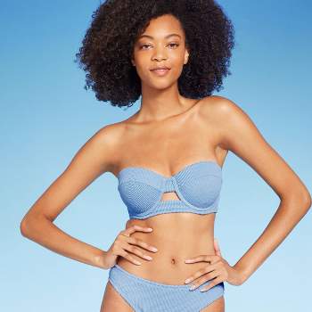 Women's Crochet Underwire Bikini Top - Shade & Shore™ Off-white 36dd :  Target