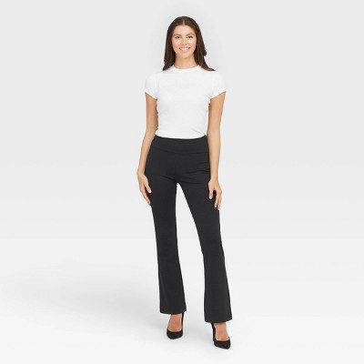 Assets By Spanx Women's Ponte Shaping Flare Leggings - Black : Target