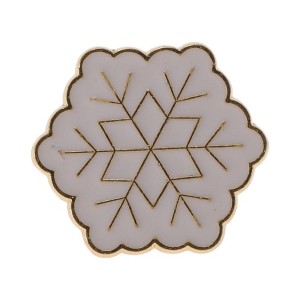 Unique Bargains Christmas Brooches Alloy Dripping Wax Green 0.79"x0.79" 1 Pc - 1 of 4