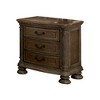 Gulches 3-Drawer Rustic Nightstand, Solid Wood Bedroom Bedside Table with Bronze Hardware & Felt-Lined Drawers - 3 of 4