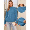 INSPIRE CHIC Women's Vintage Long Sleeve Crew Neck Knitted Sweater - 2 of 4