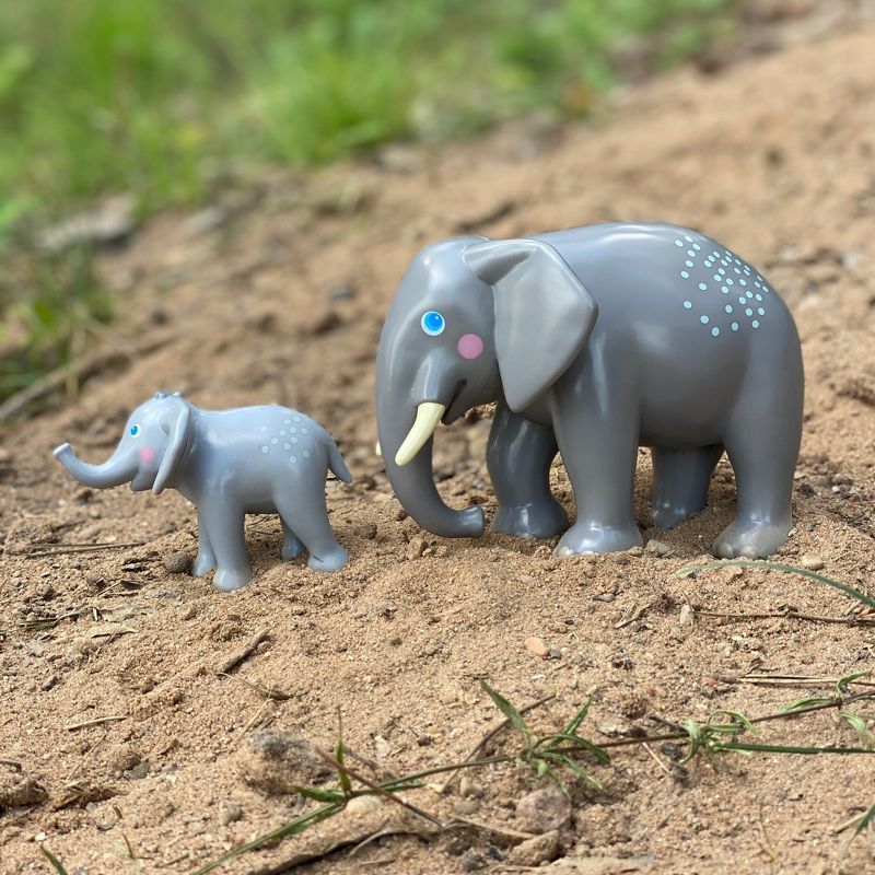 HABA Little Friends Elephant - Chunky Plastic Zoo Animal Toy Figure (4.5" Tall), 4 of 10