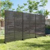 SpassWay 72"H 47"W Outdoor Metal Garden Trellis Privacy Screen Lattice Panel Indoor Room Divider - 3 of 4