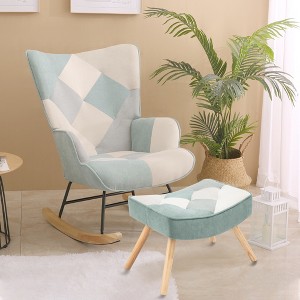 Bella Depot Hazel Rocking Chair with ottoman - 1 of 4