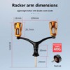Reel Replacement Handle, Fishing Reel Double Rocker Arm Handle Grip, Aluminum Alloy Handle Replacements with Lightweight Hollow Grip - 3 of 4