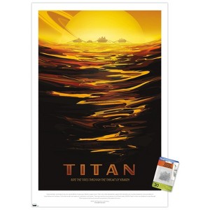 Trends International NASA - Titan Travel Poster Unframed Wall Poster Prints - 1 of 4