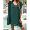 Women's Hollow Out Swimsuit Coverup Bathing Suit Beach Cover Up Swimwear Dress - 2 of 4