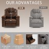 NicBex Faux Leather Lift Recliner Chair for Elderly,Massage Chairs with Massage and Lumbar Heating,Modern Reclining Chairs for Living Room - 3 of 4