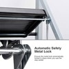 Delxo Portable Collapsible Lightweight Alloy Steel Mini Stool Stepladder with Anti Slip Carry Hand Grip and Wide Pedal for Indoor Use - 4 of 4