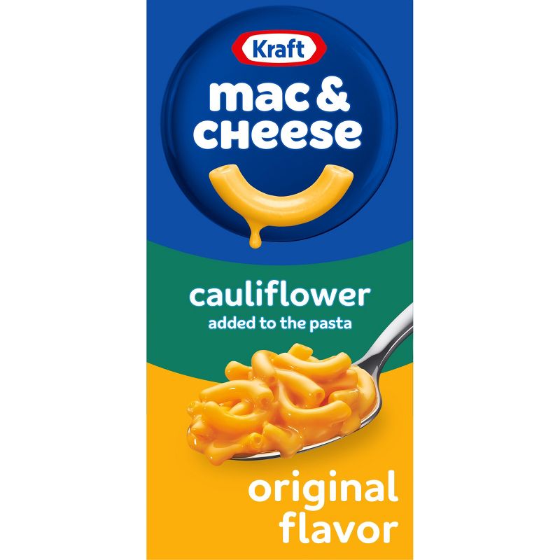 Kraft Original Mac and Cheese Dinner with Cauliflower Added to the Pasta - 5.5oz, 1 of 10