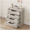 Nasitip 4 Drawer Dresser,Modern Double Dresser Organizer with Embedded Handles Design, Wooden Chest of Drawers - 2 of 4