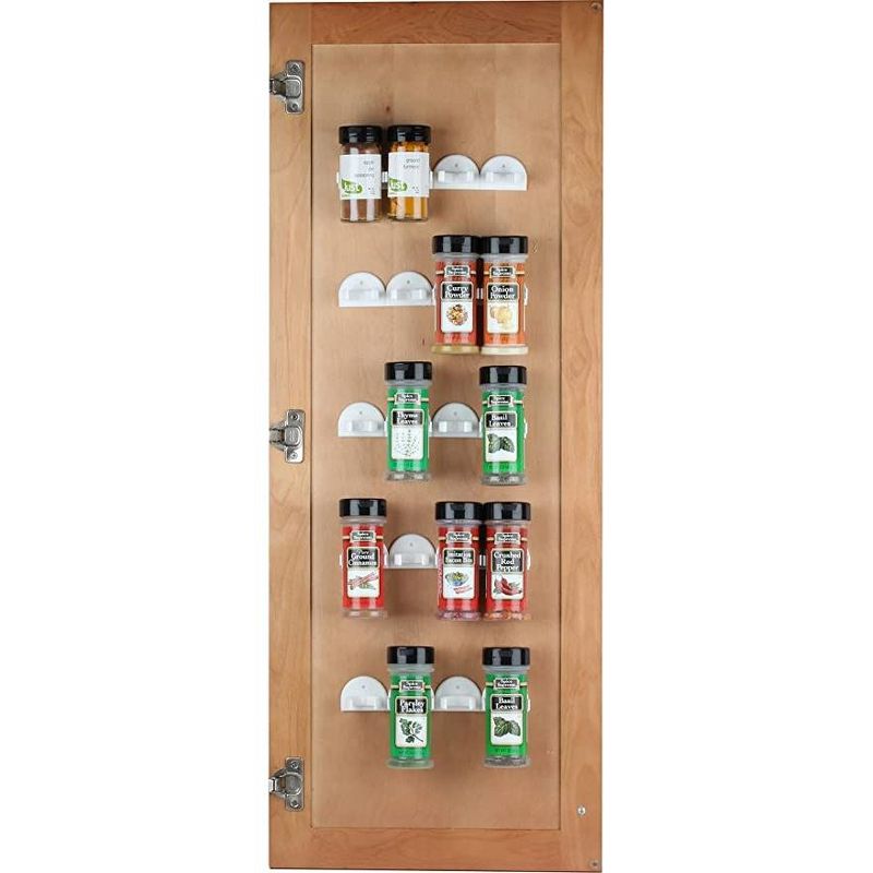 36 Spice Rack Gripper Clips Organizer for Cabinet Door with Stick or Screw Option - Homeitusa, 3 of 8