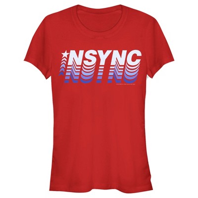 Juniors Womens NSYNC Retro Fade T-Shirt