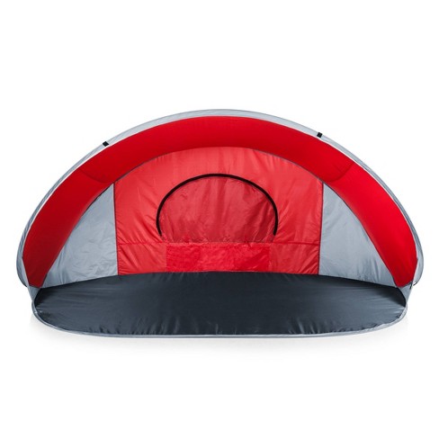 Picnic Time Manta Beach Pop Up Tent - Red