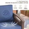 Belord 8PCS Patio Furniture Set - All Weather Outdoor Conversation Set Sectional Sofa with Wicker Swivel Rocker Patio Chairs, Comfy Cushions Ottomans - 3 of 4