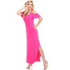 Women's Cold Shoulder Lexi Maxi Dress with Pockets - White Mark - 2 of 3