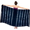 LA LEELA Women's Beachwear Summer Bikini Wraps Beach Wrap Sarong Coverups Skirt Swimsuit Swimwear Swim Cover Ups for Womens One Size Blue,Tie Dye - 4 of 4