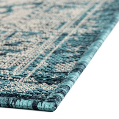 Unique Loom Outdoor Aztec Coba Border Woven Area Rug, 6 of 11