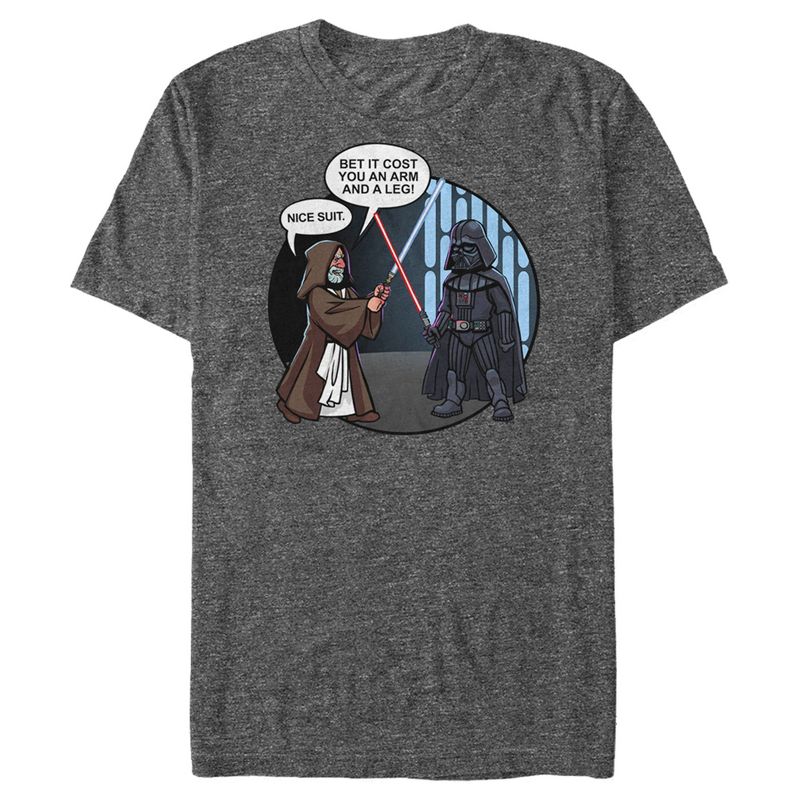 Men's Star Wars Obi-Wan Nice Suit Vader T-Shirt, 1 of 6
