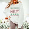Simply Sage Market Ugly Sweater Merry Lightweight Garment Dyed Sweatshirt - 3 of 4