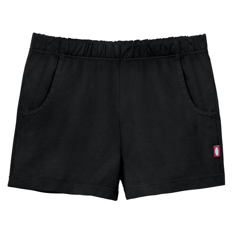 City Threads Usa made Cotton Girls Soft Upf 50 Jersey Pocket Shorts Black 4t Target