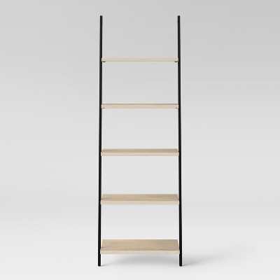 target white ladder bookshelf