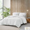 Okak Ivory White Plush Polyester Bed Comforter Set with Hypoallergenic Down Alternative Filling,Reverse Lightweight Comforter Bedding Sets - 3 of 4