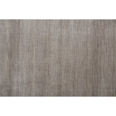 Hand-Knotted Light Gray Wool Runner Rug, 2'6" x 8'