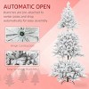 TopComfy Christmas Tree Stands Snowy Artificial Christmas Tree Christmas Interior Decor Festive Season for Living Room, Green, 35.66"*11.62"*13.4" - 4 of 4