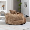 Sapphtopaz Chenille Bean Bag Chair with 3 Pillows, High-Density Foam Couch with High Back for Adults and Kids, Lounger Sofa for Living Room - 4 of 4