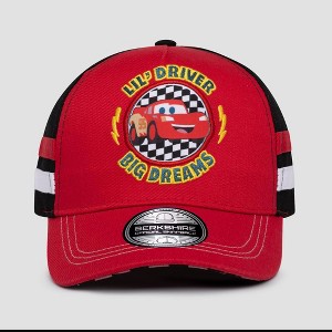 Toddler Boys' Disney Cars Cotton Baseball Hat - Red One Size Fits Most - 1 of 3