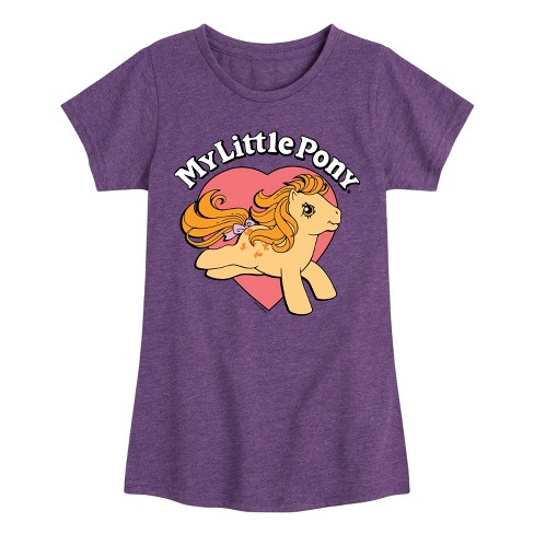 My Little Pony Retro Heart Logo Fitted Short Sleeve Graphic T-shirt ...