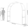 2.2m rose arch, metal arch for garden, trellis, for wedding support, garden decoration frame, metal Garden Arbor, Bridal Party Decoration - 4 of 4