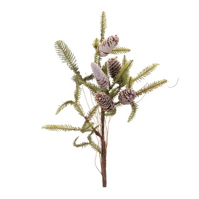 Pine Twig and Pinecone Spray (Set of 6)