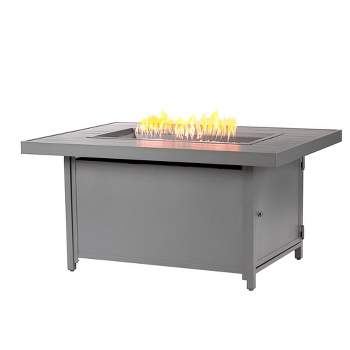 Oakland Living 48" x 36" 55000 BTUs Propane Rectangle Outdoor Fire Table