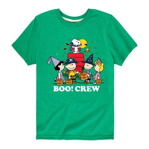 Boys' - Peanuts - Boo Crew Short Sleeve Graphic T-Shirt - 1 of 4