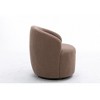 25.6" Teddy Barrel Armchair with Swivel and Ergonomic Back - 3 of 4