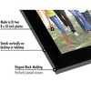 Americanflat Hinged Picture Frame with Two Displays in Shatter Resistant Glass for Tabletop - Black 8x10 - 3 of 4