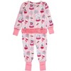 RuffleButts SoftSnooze Baby Girls Holiday Convertible Ruffle One Piece Pajama - 2 of 2