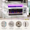 Bestier 63" Tall LED Fireplace TV Stand for TVs up to 70", Gaming Entertainment Center with 36" Fireplace for Living Room - 3 of 4