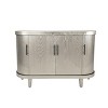 GDFStudio Elin Modern 47.24'' Modern Curved Storage Cabinet Sideboard with 4 Doors and Adjustable Shelves - 4 of 4