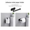 Itopfox 6 Piece Matte Black Bathroom Hardware Set Stainless Steel Towel Bar 14in Hand Towel Holder 8in Toilet Paper Holder 6in - 2 of 4